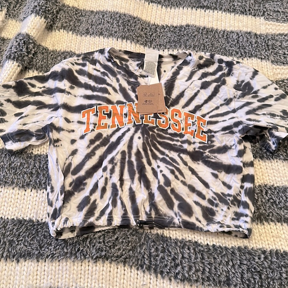 NWT tennessee vols cropped drawstring tee